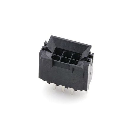Molex Rectangular Power Connector, 6 Contact(S), Male, Solder Terminal, Receptacle 440680090